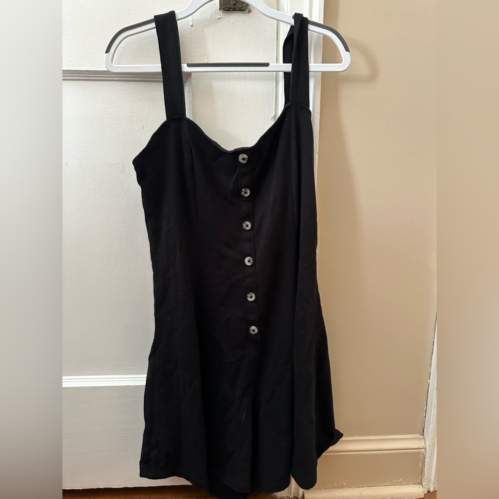 women’s black tank top romper